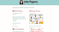 Desktop Screenshot of juliepagano.com