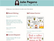 Tablet Screenshot of juliepagano.com